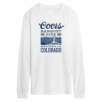Men's Coors Banquet Beer Colorado Long Sleeve Graphic Tee
