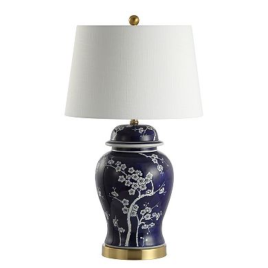 Gracie Ginger Jar Ceramicmetal Led Table Lamp