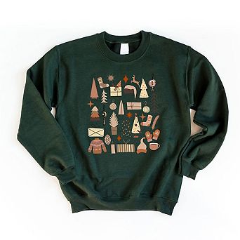 Boho Neutral Christmas Chart Sweatshirt