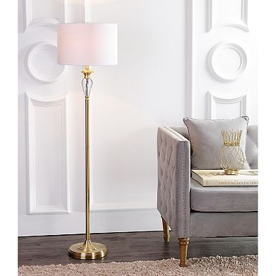 Evelyn Crystal Metal Led Floor Lamp