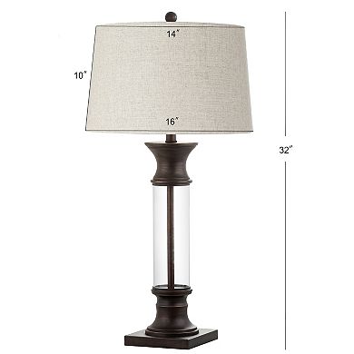 Hunter Metal/glass Led Table Lamp (set Of 2)