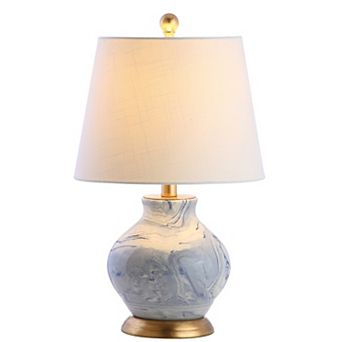 Holly Marbleized Ceramic Led Table Lamp
