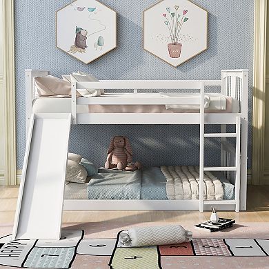 Merax Full Size Bunk Bed with Ladder and Slide
