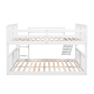 Merax Full Size Bunk Bed with Ladder and Slide