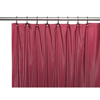 Classic Hotel Collection 8 Gauge Vinyl Shower Curtain Metal Grommets And Weighted Magnets