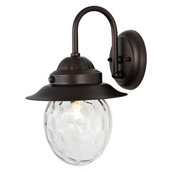 Rodanthe Farmhouse Industrial Iron/glass Outdoor Led Sconce