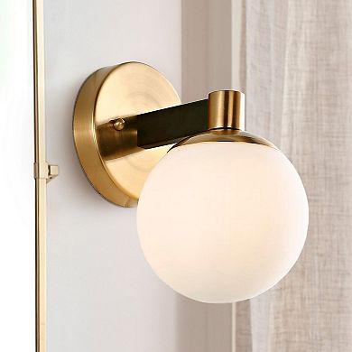 Modernist Globe Metalfrosted Glass Modern Contemporary Led Vanity