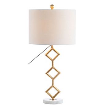 Diamante Modern Gilt Metal With Marble Base Led Table Lamp