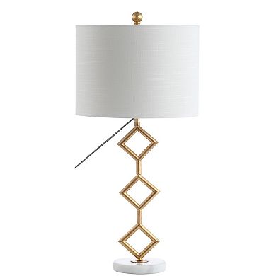 Diamante Modern Gilt Metal With Marble Base Led Table Lamp
