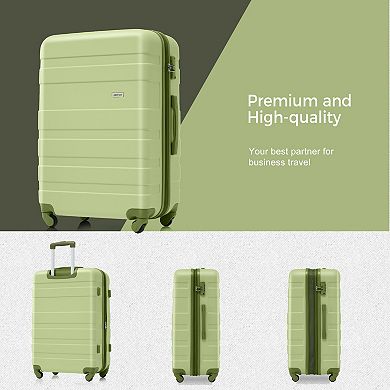 Merax Luggage Sets Expandable ABS Hardshell 3pcs Clearance Luggage Hardside with TSA Lock