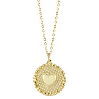 Sunkissed Sterling 3D Heart Pendant Necklace