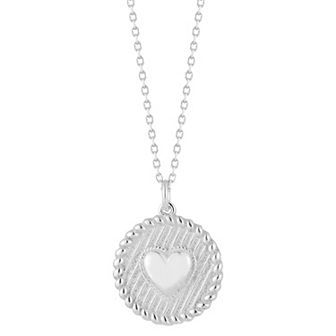 Sunkissed Sterling 3D Heart Pendant Necklace