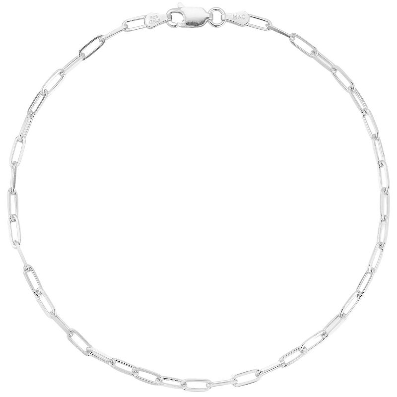 Sunkissed Sterling Paper Clip Anklet, Women's,