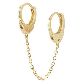 Sunkissed Sterling Sterling Silver Double Piercing Earring