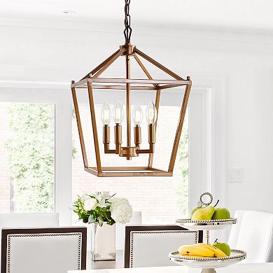 Pagodabulb Lantern Metal Led Pendant