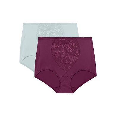 Bali 2-Pack Firm Control Tummy Panel Shaping Brief Panty X710