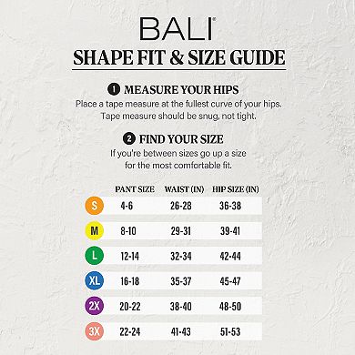 Bali 2-Pack Firm Control Tummy Panel Shaping Brief Panty X710