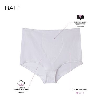 Women's Bali® 2-pack Cotton Light Control Shaping Brief Panty Set X037