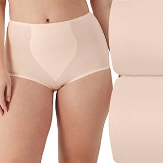 Bali 2-pack Cotton Stretch Light Control Shaping Brief Panty X037