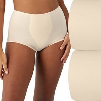 Bali 2-pack Cotton Stretch Light Control Shaping Brief Panty X037