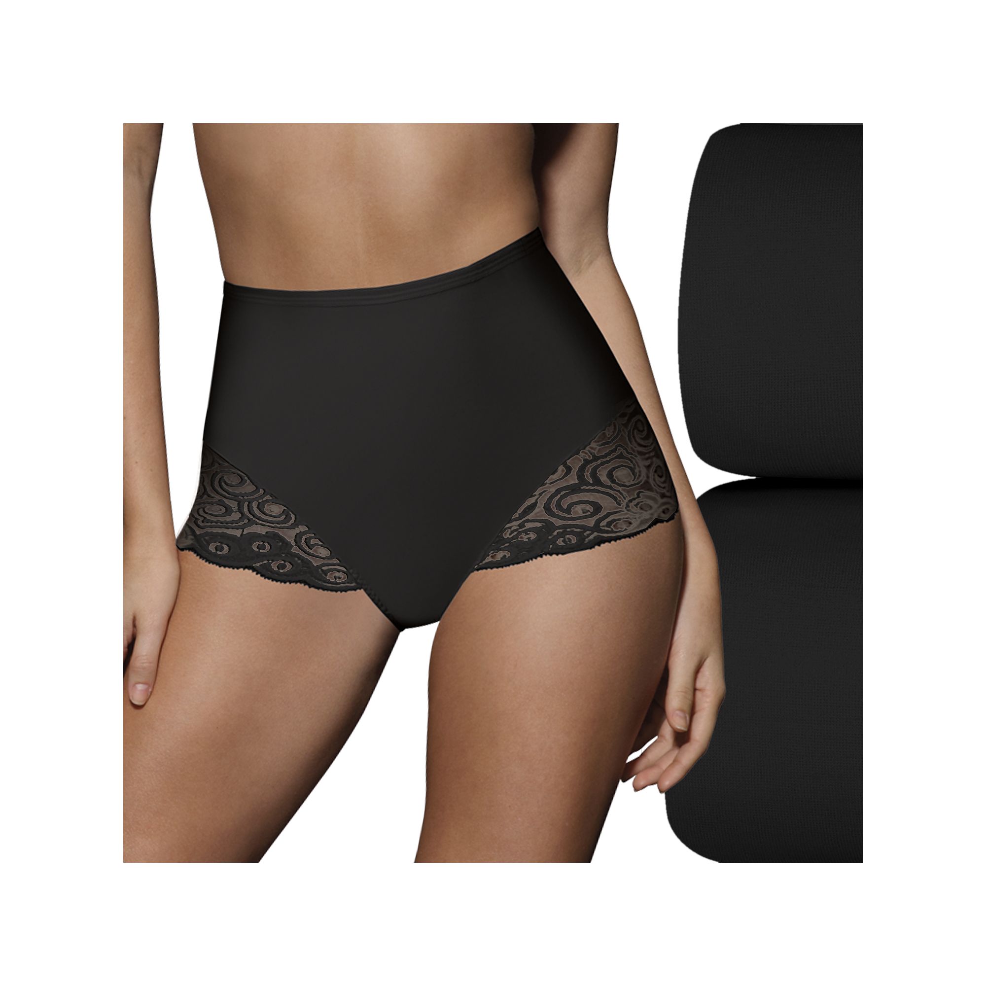 Bali® 2-pack Firm Control Shaping Lace Brief Panty X054, Womens, Size: Me