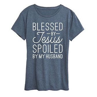 Women's Blessed By Jesus Graphic Tee