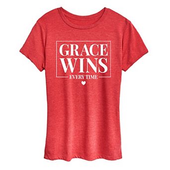 Women's Grace Wins Every Time Graphic Tee