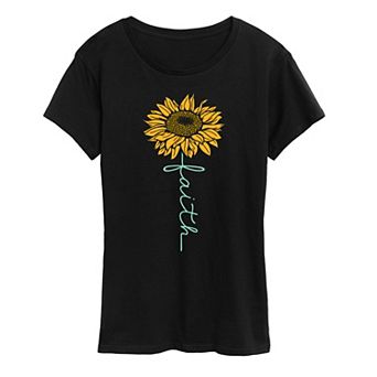 Women's Faith Sunflower Graphic Tee