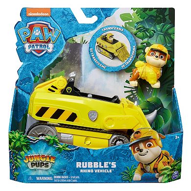 PAW Patrol Jungle Pups Rubble Rhino Vehicle