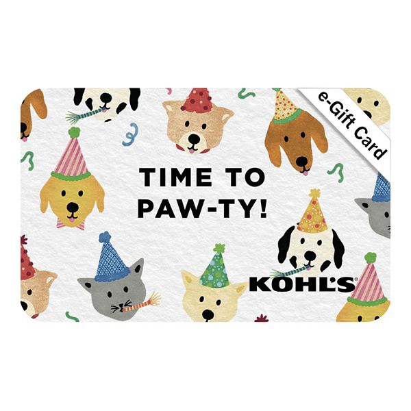 Time To PawTy! Birthday EGift Card