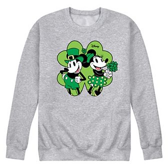 Disney's Mickey & Minnie Mouse Men's Shamrock Fleece Sweatshirt