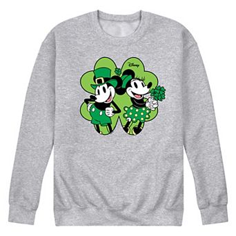 Disney's Mickey & Minnie Mouse Men's Shamrock Fleece Sweatshirt