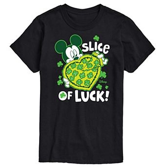 Disney's Mickey Mouse Men's Slice Of Luck Graphic Tee