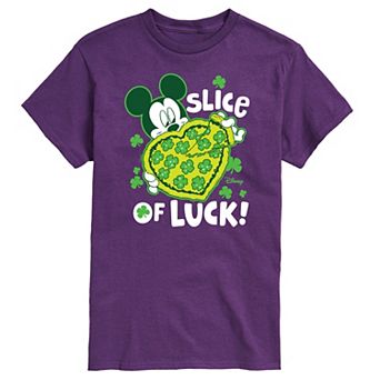 Disney's Mickey Mouse Men's Slice Of Luck Graphic Tee