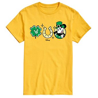 Disney's Mickey Mouse Men's St Patrick's Icons Graphic Tee