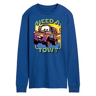 Disney / Pixar's Cars Tow Mater Men's Need A Tow Long Sleeve Graphic Tee