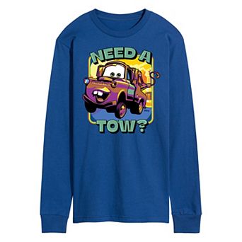 Disney / Pixar's Cars Tow Mater Men's Need A Tow Long Sleeve Graphic Tee
