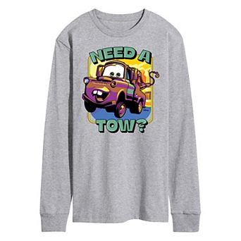 Disney / Pixar's Cars Tow Mater Men's Need A Tow Long Sleeve Graphic Tee