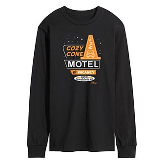 Disney / Pixar's Cars Men's Cozy Cone Motel Long Sleeve Graphic Tee