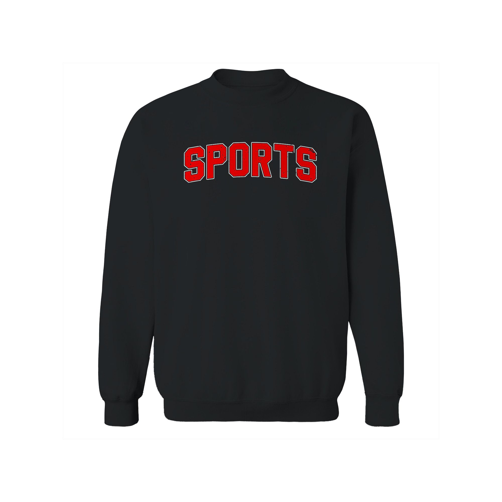 Mens Duke & Sons Sports Graphic Sweatshirt, Size: Small, Black Red