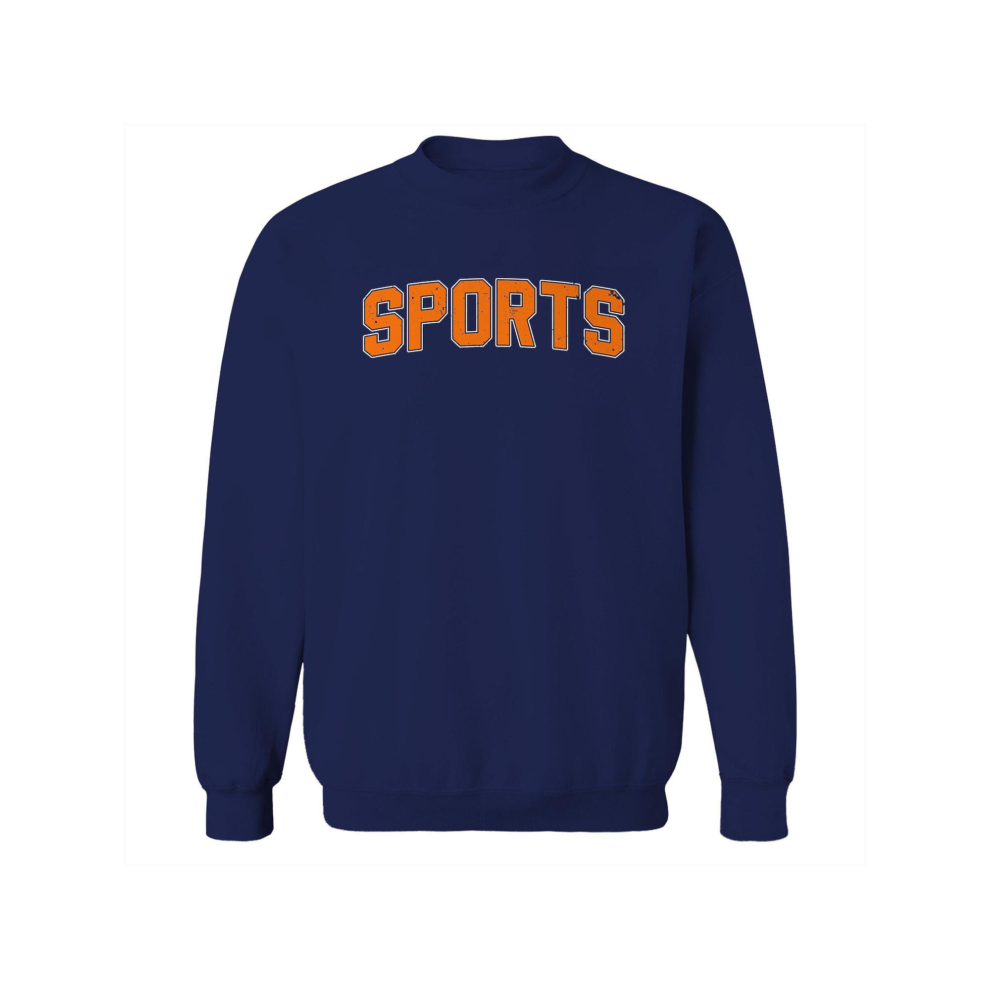 Mens Duke & Sons Sports Graphic Sweatshirt, Size: Small, Navy Orange