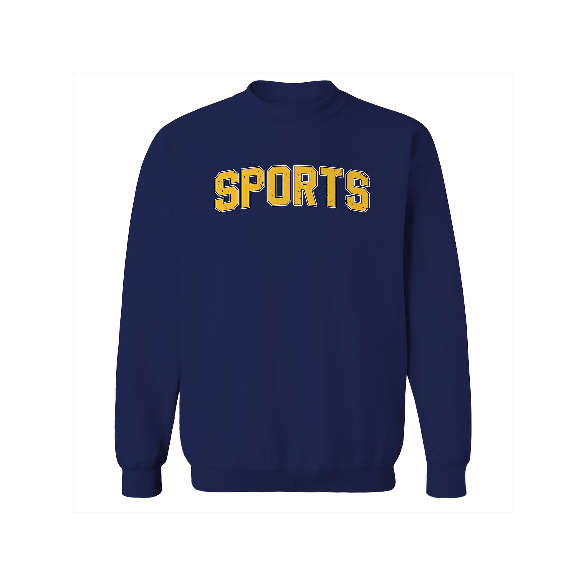 Mens Duke & Sons Sports Graphic Sweatshirt, Size: Small, Navy Yellow