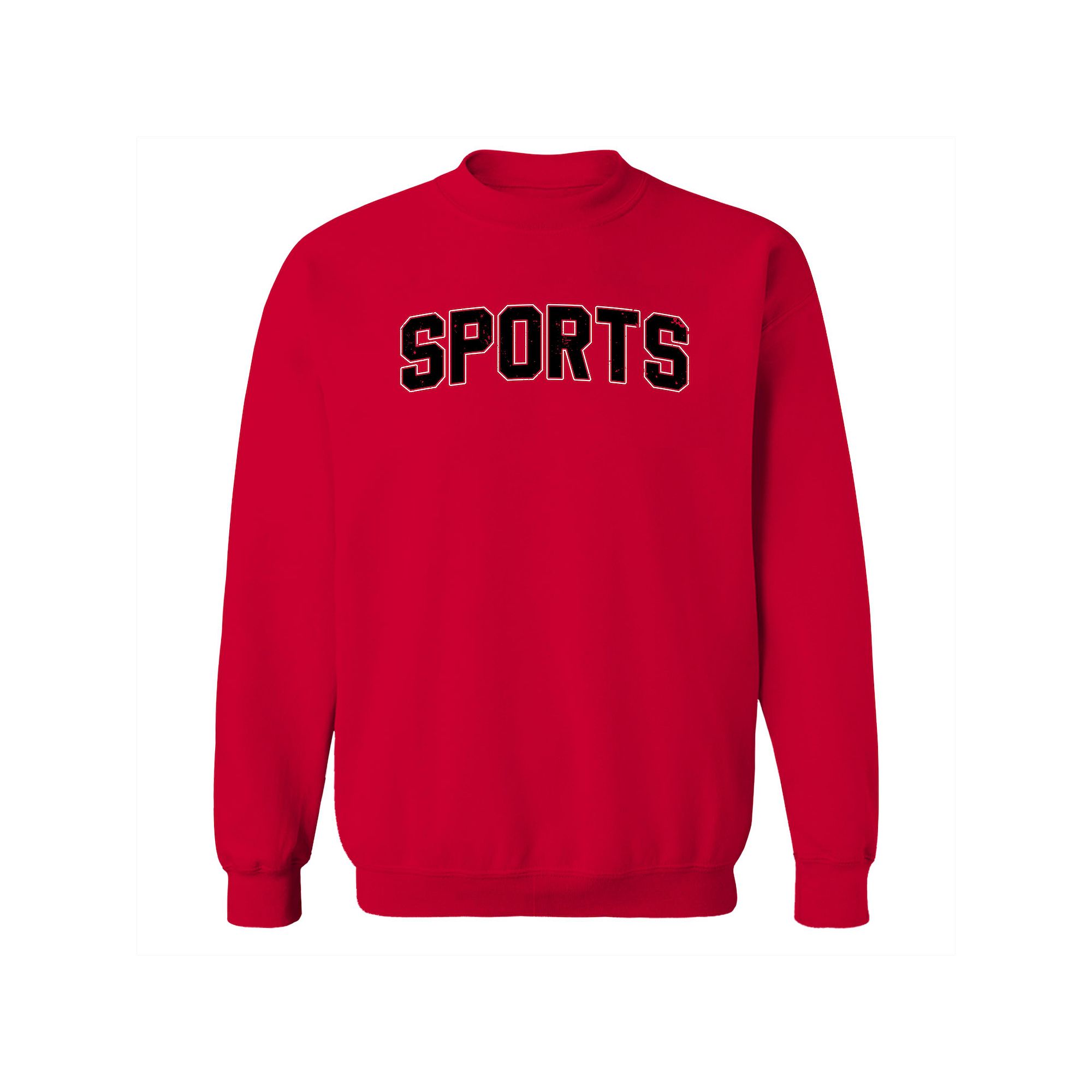 Mens Duke & Sons Sports Graphic Sweatshirt, Size: Small, Red Black