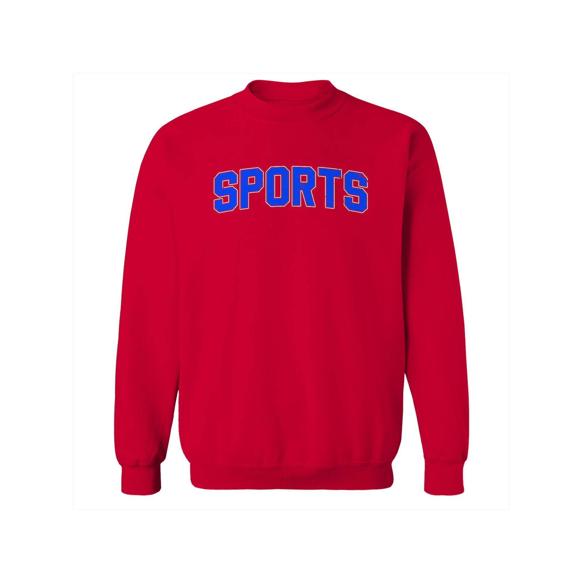 Mens Duke & Sons Sports Graphic Sweatshirt, Size: Small, Red Blue