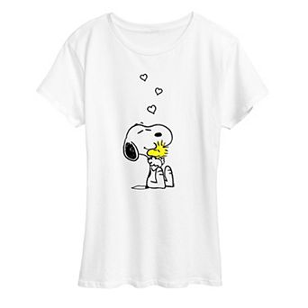Women's Peanuts Snoopy & Woodstock Hugs Graphic Tee