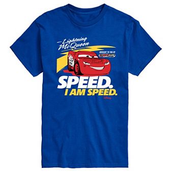 Disney / Pixar's Lightening McQueen Cars Men's Speed I am Speed Graphic Tee