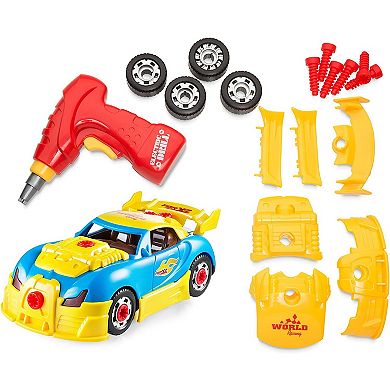 Take Apart Racing Car Toys - Build Your Own Car with 30 Piece Constructions Set