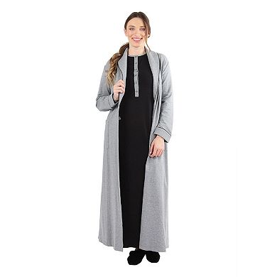 Women's Cotton Blend Heavy Quilted Full-Length Robe