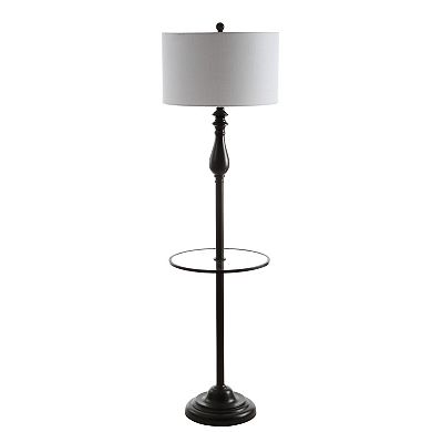 Laine Metal/glass Led Side Table And Floor Lamp