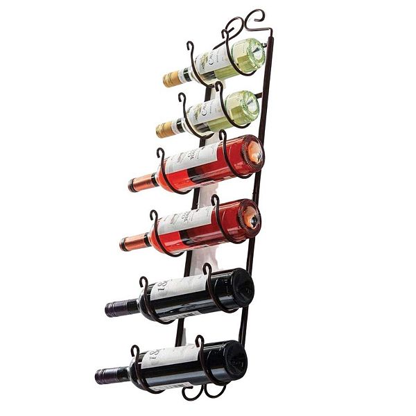 Towel Rack and Wine Rack Bronze Wall Mounted Wine Rack Fits Up 6